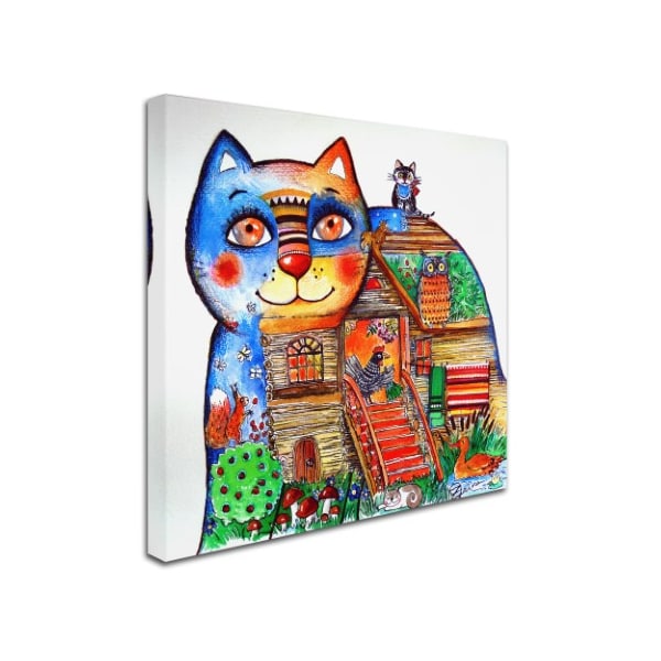 Oxana Ziaka 'Russian Tale Cat' Canvas Art,24x24